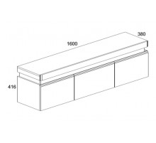 Тумба навесная Torino 2D1S Тумба навесная Torino 2D1S