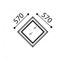 Зеркало для комода в спальню Алегро ALEG-24