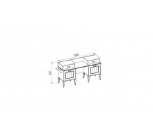 Стол туалетный Andera (Андера) Andr-23 Стол туалетный Andera (Андера) Andr-23