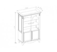 Витрина двухстворчатая Карат KART-13 Витрина двухстворчатая Карат KART-13