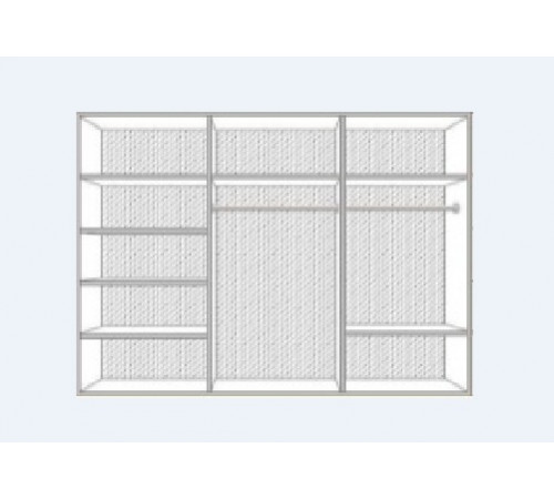 Шестистворчатый шкаф для одежды Анита (беж) Шестистворчатый шкаф для одежды Анита (беж)