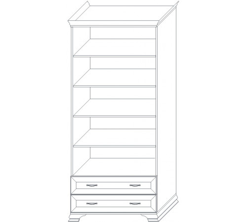 Шкаф Сиена 2-х дверных (Бодега Белый) Шкаф Сиена 2-х дверных (Бодега Белый)