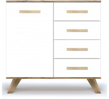 Комод 900 Вега Скандинавия (глянец, белый + дуб каньон) Комод 900 Вега Скандинавия (глянец, белый + дуб каньон)