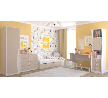 Детский широкий комод для белья и игрушек Комби МН-211-24 капучино Детский широкий комод для белья и игрушек Комби МН-211-24 капучино