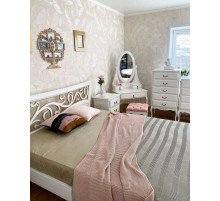 Двуспальная кровать Лиана MUR-114-01 (коса патина) Двуспальная кровать Лиана MUR-114-01 (коса патина)