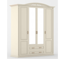 Четырехстворчатый шкаф для одежды Венеция MUR-101-04 st с зеркалом Четырехстворчатый шкаф для одежды Венеция MUR-101-04 st с зеркалом