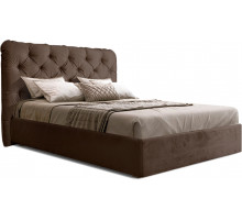 Двуспальная кровать с подъемным механизмом BOGEMIA (шоколад)