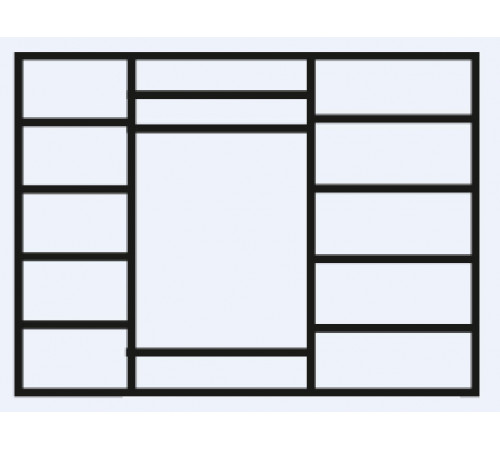 Пятистворчатый шкаф для одежды с зеркалом Венеция ВНШ1/5 (дуб седан) Пятистворчатый шкаф для одежды с зеркалом Венеция ВНШ1/5 (дуб седан)