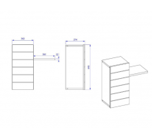 Шкаф навесной Мавенна (Mavenna) MAVN-15E Шкаф навесной Мавенна (Mavenna) MAVN-15E