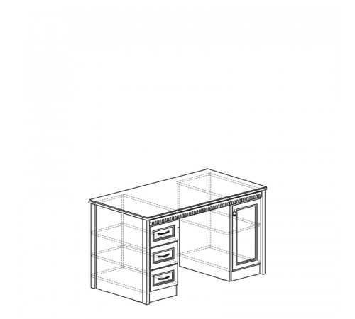 Стол письменный Лючия 193 темный Стол письменный Лючия 193 темный