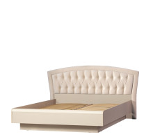 Двуспальная кровать 160х200 с подъемным механизмом Афины 368 кремовый белый Двуспальная кровать 160х200 с подъемным механизмом Афины 368 кремовый белый