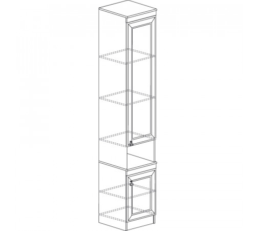 Шкаф комбинированный Инна 617 светлый Шкаф комбинированный Инна 617 светлый