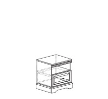 Прикроватная тумба Парма 803 кремовый белый Прикроватная тумба Парма 803 кремовый белый